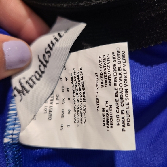 Miraclesuit 'Thrill Seekers Lisa Jane' One Piece Blue size 6 NWOT - Picture 12 of 12